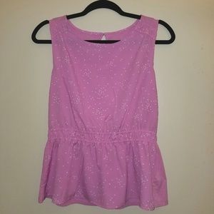 Pink Sleeveless Blouse